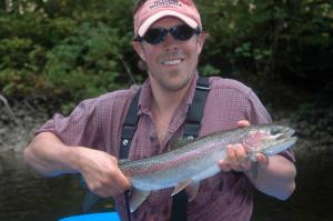 Remote freshwater excursions are a great option when fishing out of Tofino B.C.